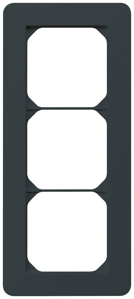 UP-Abdeckrahmen kallysto.trend 3×1 schwarz 94×214mm