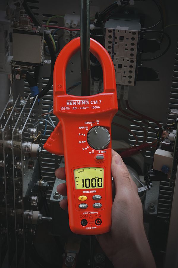 Stromzange Benning CM 7 750VAC/1000VDC 1000A 400Ω Cat IV 600V