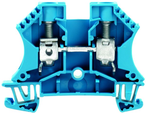 Borne de passage Weidmüller WDU connexion à vis 10mm² TS35 bleu