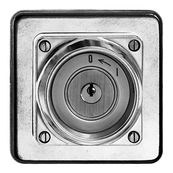 Contact pivot. ENC hum.0<-1/1P Al nature avec serrure de sûreté