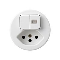 Einsatz zu Leuchtkombination 2×A-R/1L+Typ 13 basico weiss 1 Linse