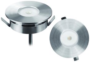 EB-LED-Bodenleuchte RAINDROP IP65 1W 3000K DALI 40×12mm grau