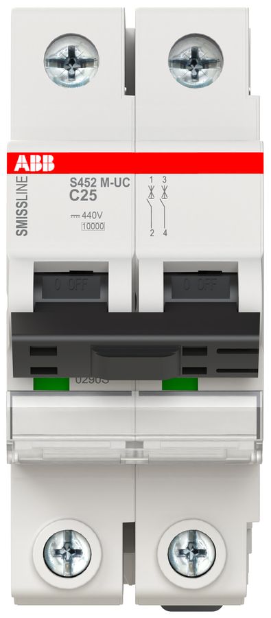 LS-Schalter SMISSLINE CLASSIC S452M-UCC 2×25A 220/440VDC (240/415VAC) 10kA
