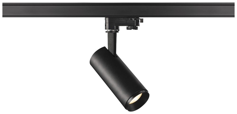 Spot LED SLV 3~ NUMINOS S PHASE 8W 1050lm 3000K 36° Ø65×162mm nero