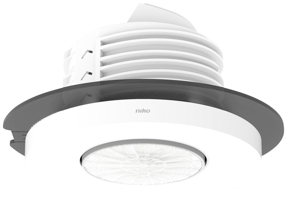 EB-Präsenzmelder Niko P41MR 360° Slave 230V 12…13m IP20 weiss