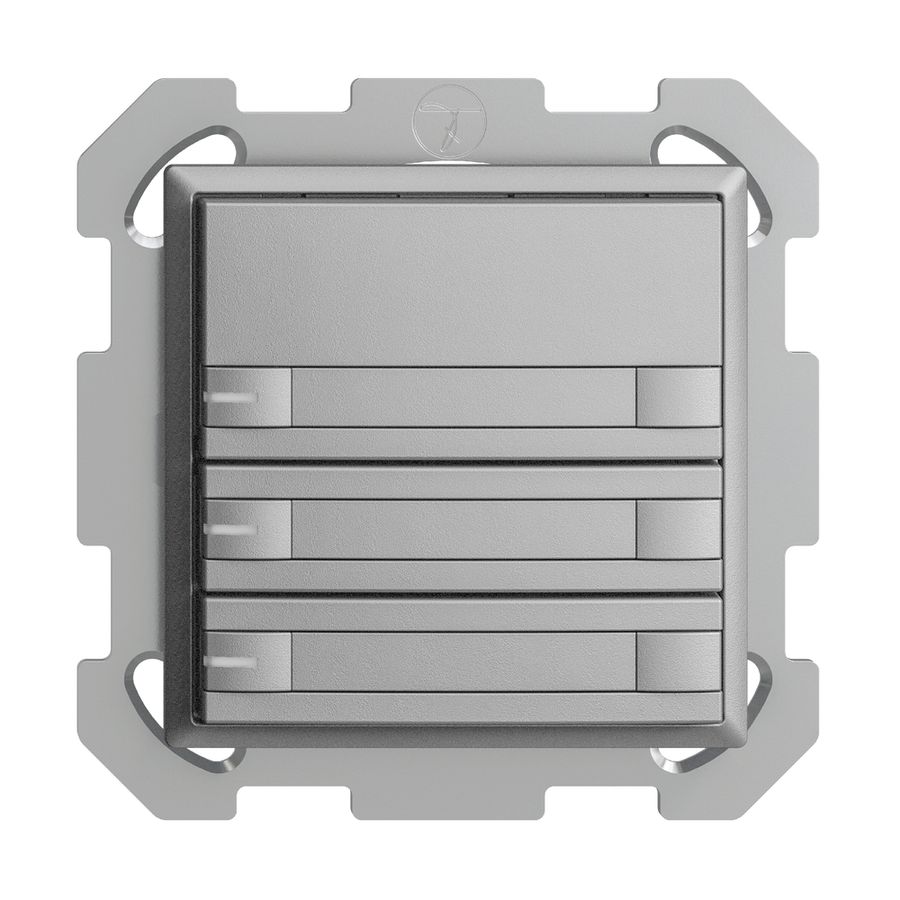 Poussoir KNX RGB ENC EDUE, 250mW, a.LED RGB, papier, 3×poussoir, C.2×T., si