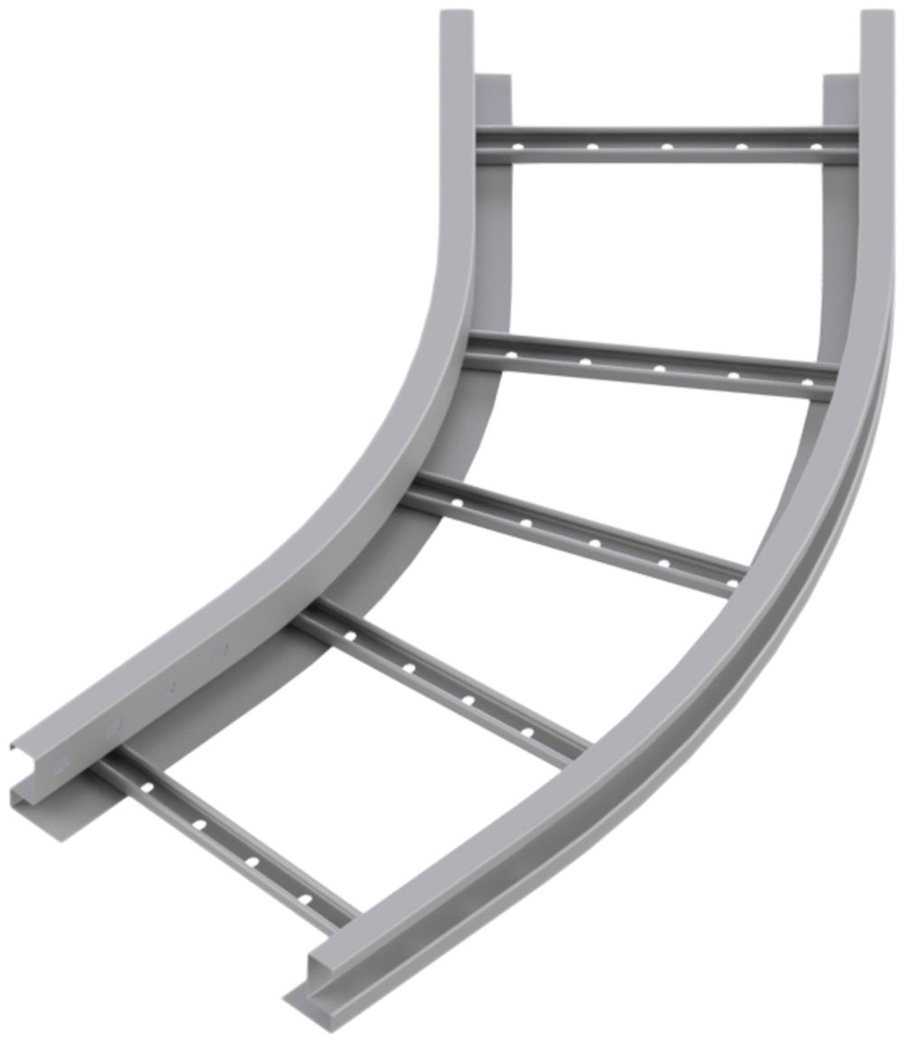 Gomito Lanz 45° per multicanale a lunga campata 500×60mm ZMA