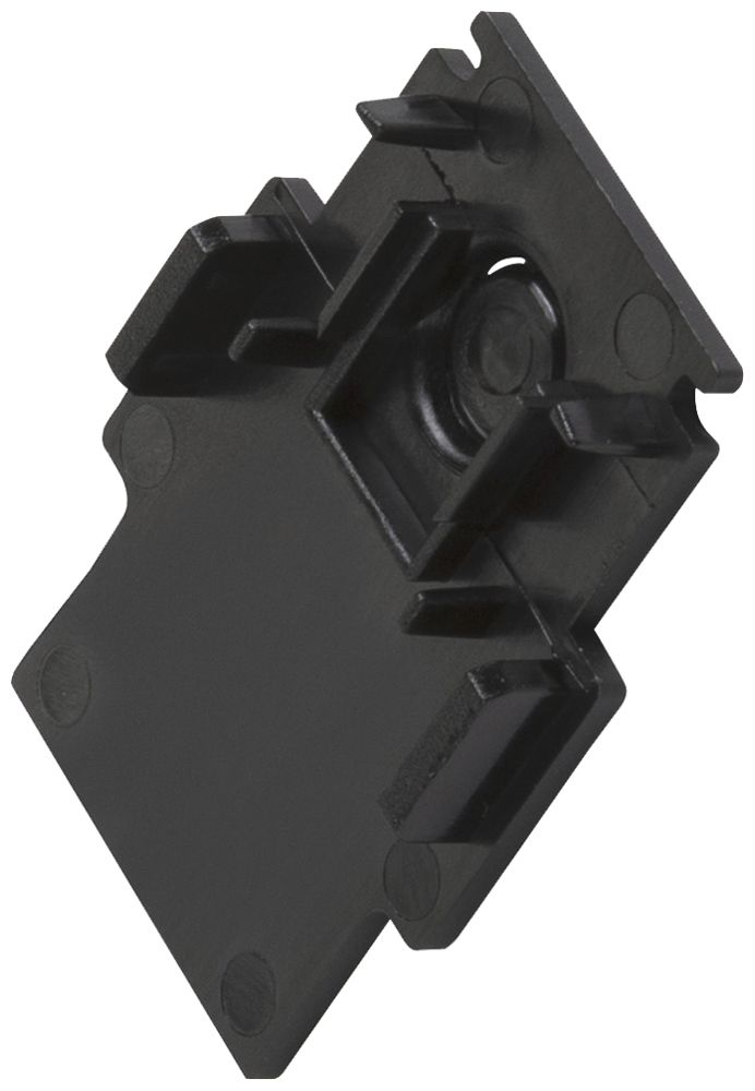 Endkappe SLV 48V TRACK Kunststoff 34×2×47mm schwarz