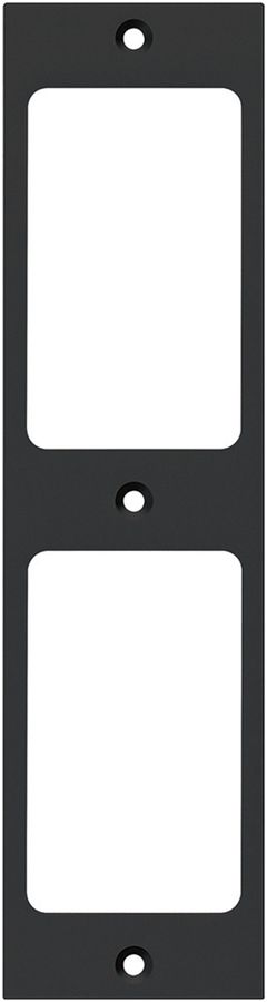 Plaque de fixation Hager FLF 3/5 2×1 aluminium anodisé no