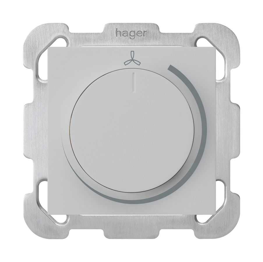 Régulateur de vitesse ENC gris clair kallysto 25…600VA avec plaque de fixation