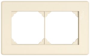 UP-Kopfzeile EDIZIO.liv SNAPFIX® 1×2 für frei wählbare Kombinationen crema