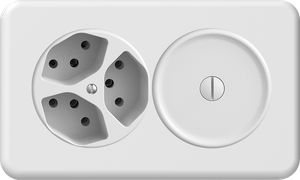 UP-Kombination SDUE 1x2, 3xT13 + Blind ws