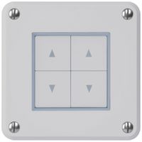 UP-Storenschalter robusto IP55 grau mit 4 Funktionstasten für Kombination