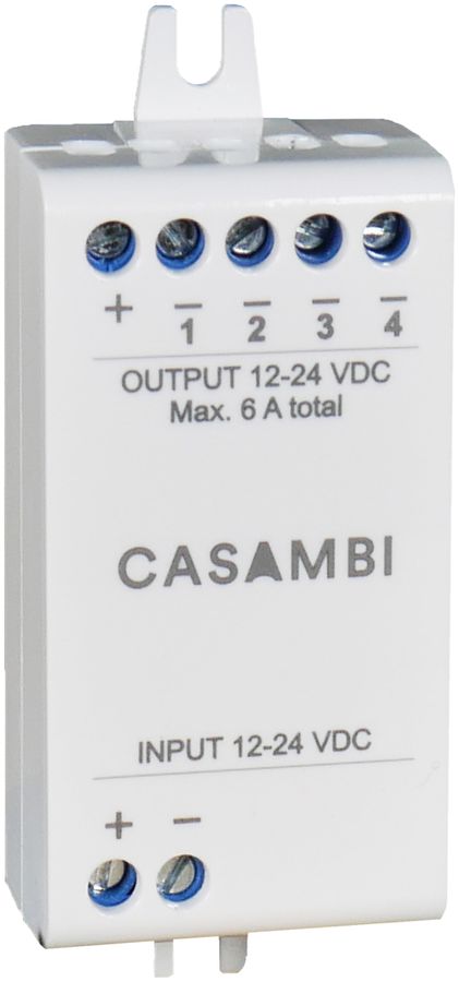 Apparecchio comando LED YMOCA-PWM-04, Casambi PWM 4-canale 6A/12…24VDC