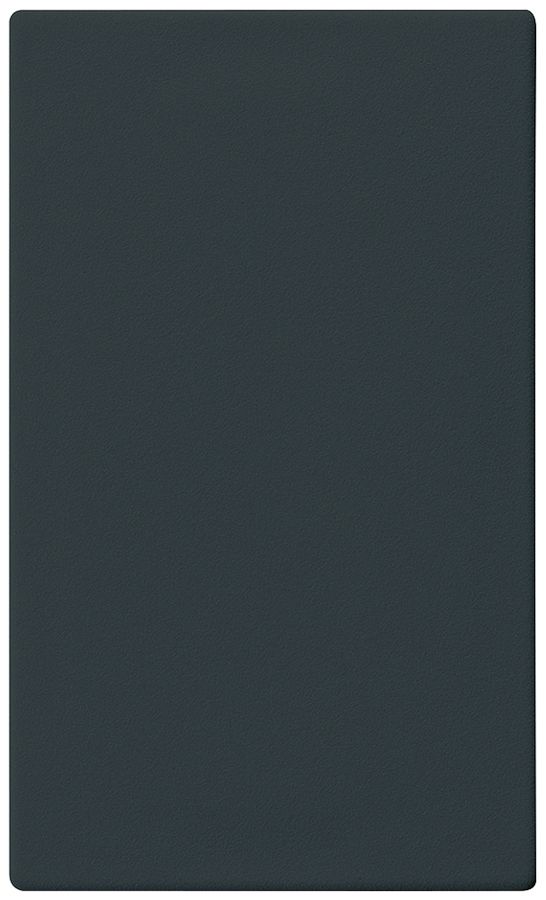 Blindabdeckplatte Hager FLF 3/5 m.Metall-Federn für Kunststoffausschnitt schwarz