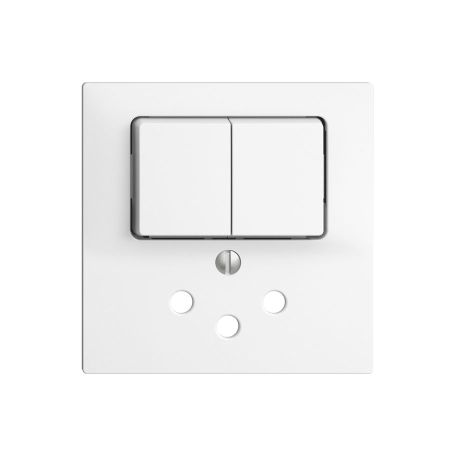 Frontset EDIZIOdue weiss 60×60mm T12