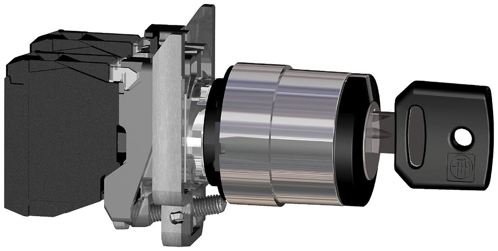 EB-Drehschalter Schneider Electric 1S 0-I Schlüssel links/rechts