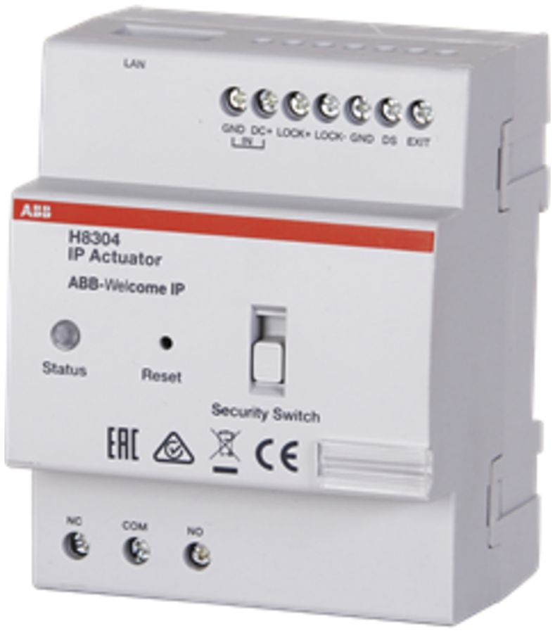 REG-Schaltaktor ABB-Welcome IP Actuator, LAN, DC/PoE, 5TE