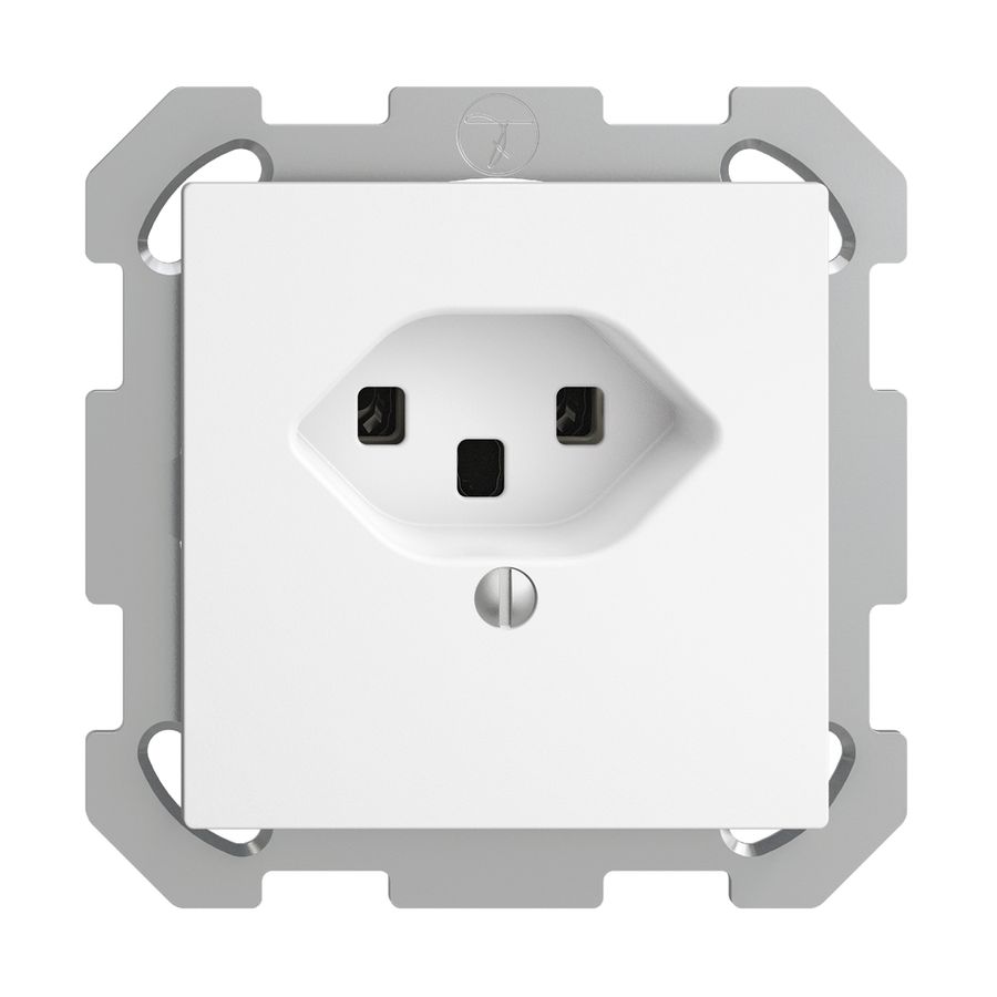 Prise ENC EDIZIOdue T23 16A blanc, bornes à vis