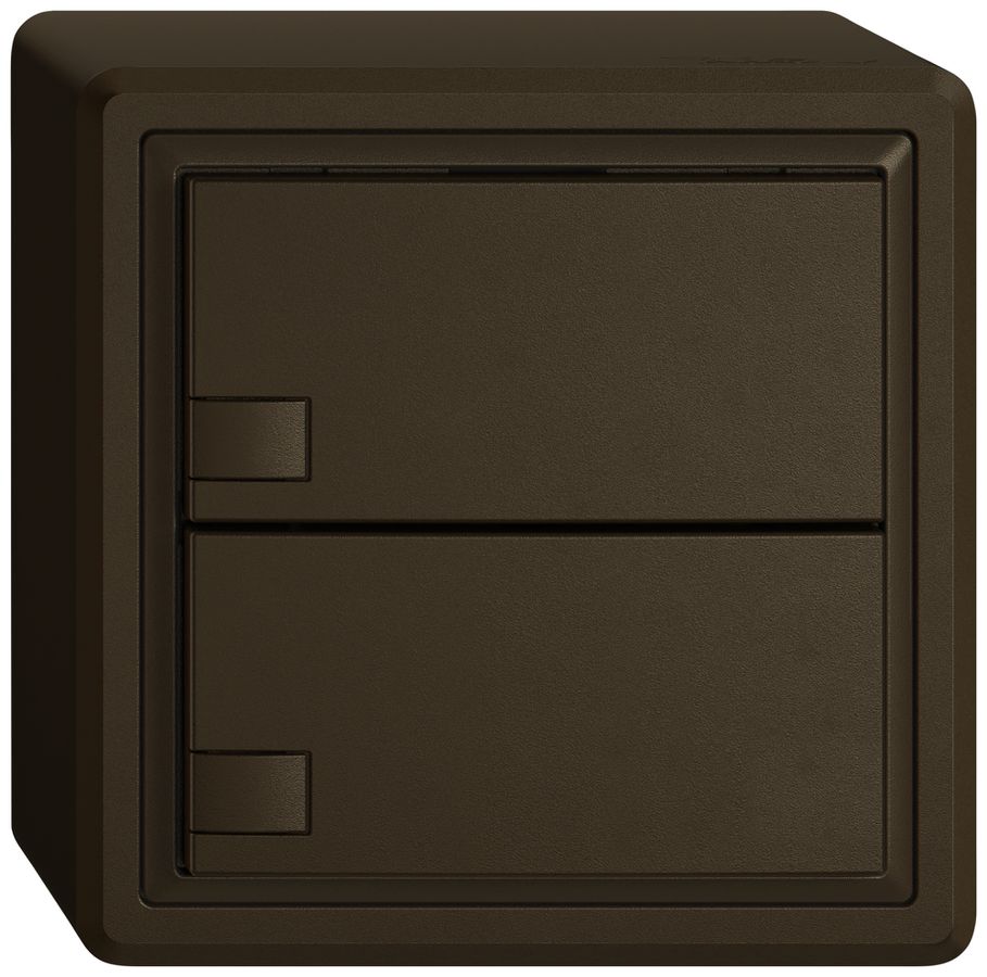 AP-Universaltaster EDIZIO.liv UNI SNAPFIX® 12…48V o.LED 2× 1-Tbed.br