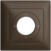 Frontset EDIZIOdue 0-1-0-1 coffee 88×88mm für Schlüsselschalter