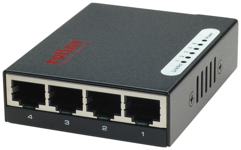 Switch ROLINE Pocket Fast Ethernet 5-Port