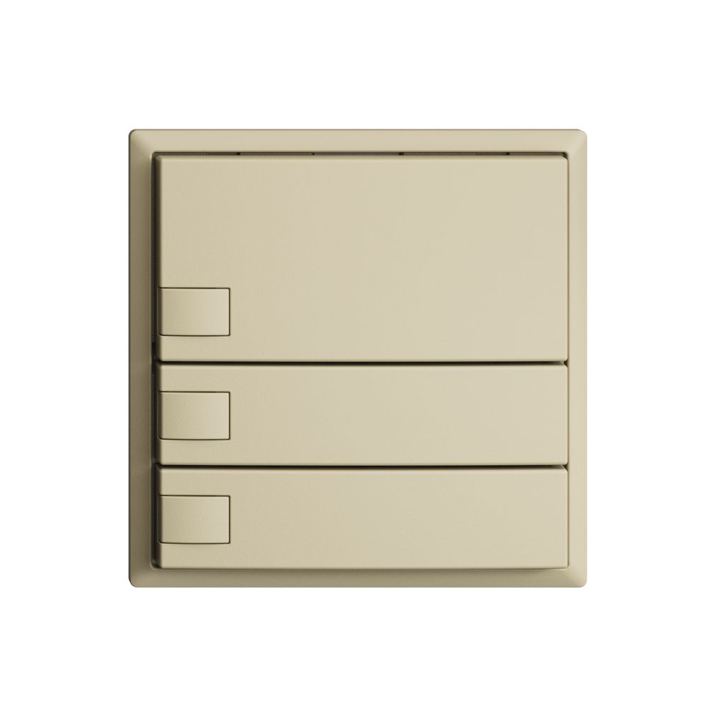 Poussoir ENC KNX 3× EDIZIOdue vanille RGB sans LED