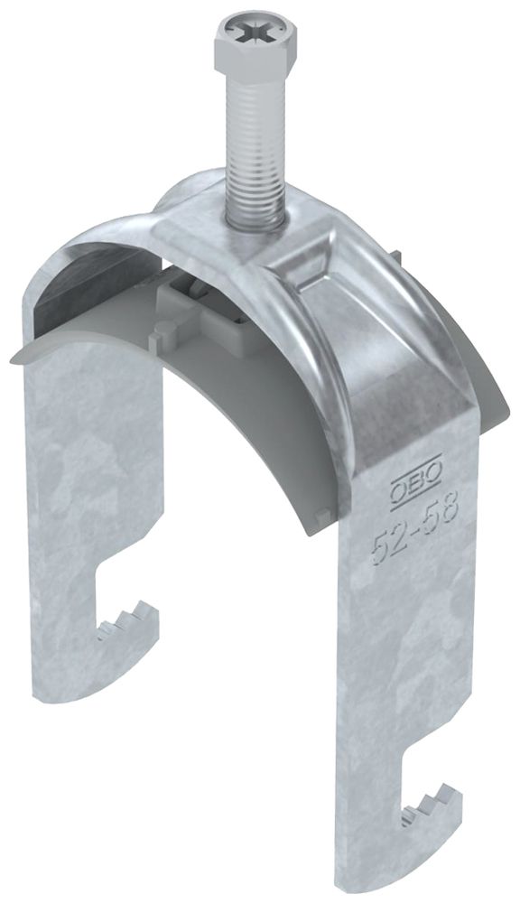 Fixation rapide BET 2056 pied à F mat.synthétique 52…58mm 1×câble acier Zn-ch-im