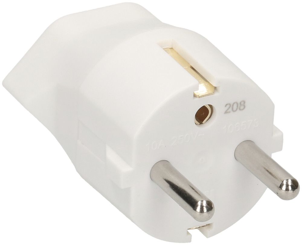 Fixadapter MAX HAURI Shuko/T13 3L 250V 10A 2300W weiss