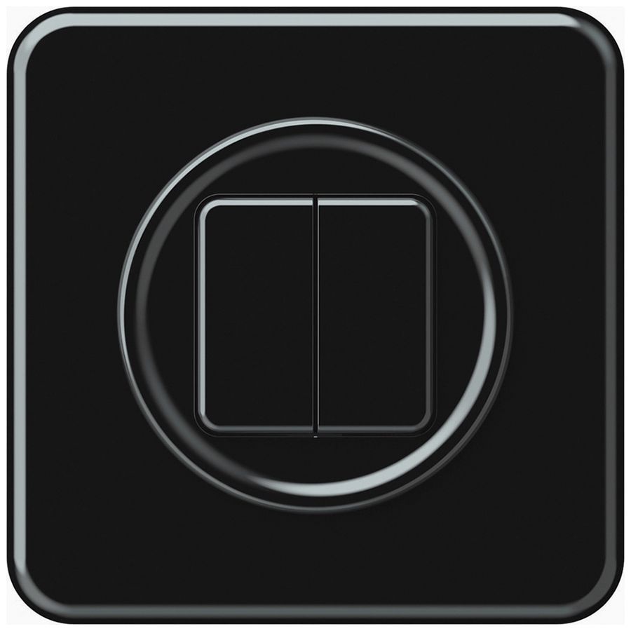 Pulsante KNX INC origin 2×tasti nero