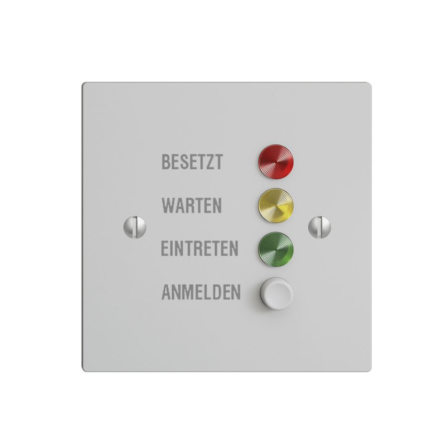 Türstation für Rufleuchte hellgrau deutsch, EDIZIOdue