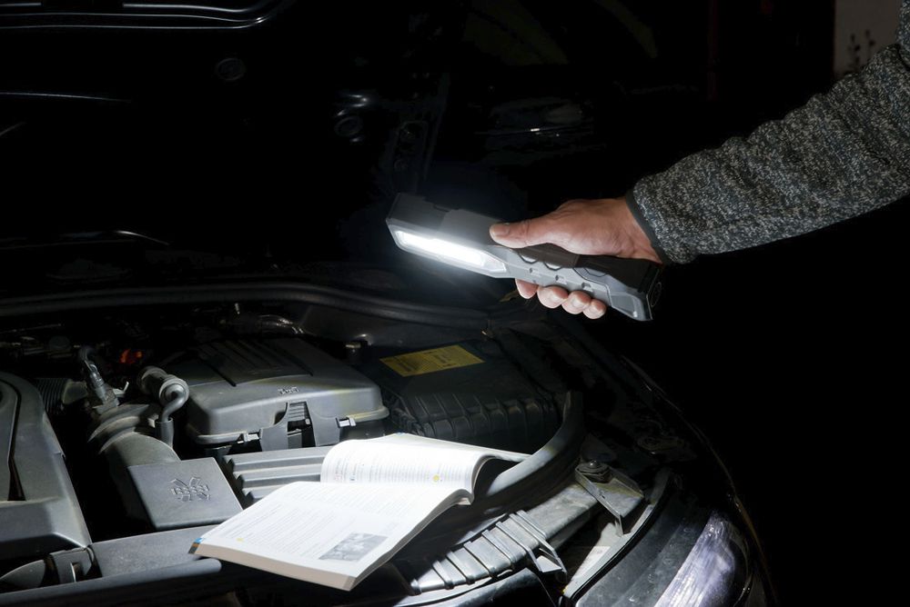 LED-Akku-Handleuchte Brennenstuhl HL 1000 A 6500K 1000+200lm 3.7V 4.4Ah 24h