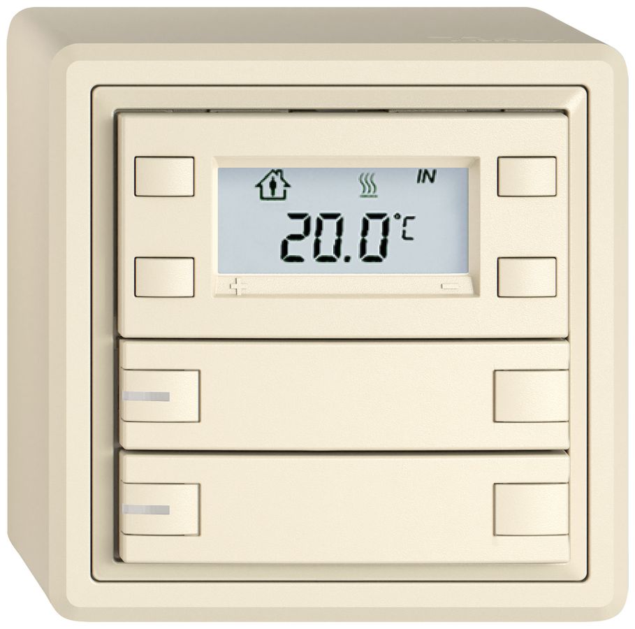 AP-RTH-Taster EDIZIO.liv SNAPFIX® m.RGB-LED 2×Taste 2-Tbed.cr