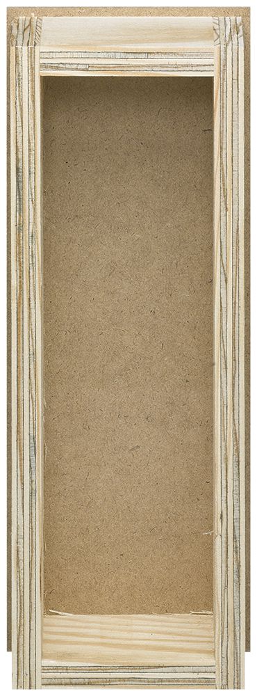 Scatola incastrata robusto 3×1 legno grezzo