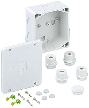 AP-Abzweigdose WK 100 leer 115×115×66mm für Rohrdurchmesser 13…23mm