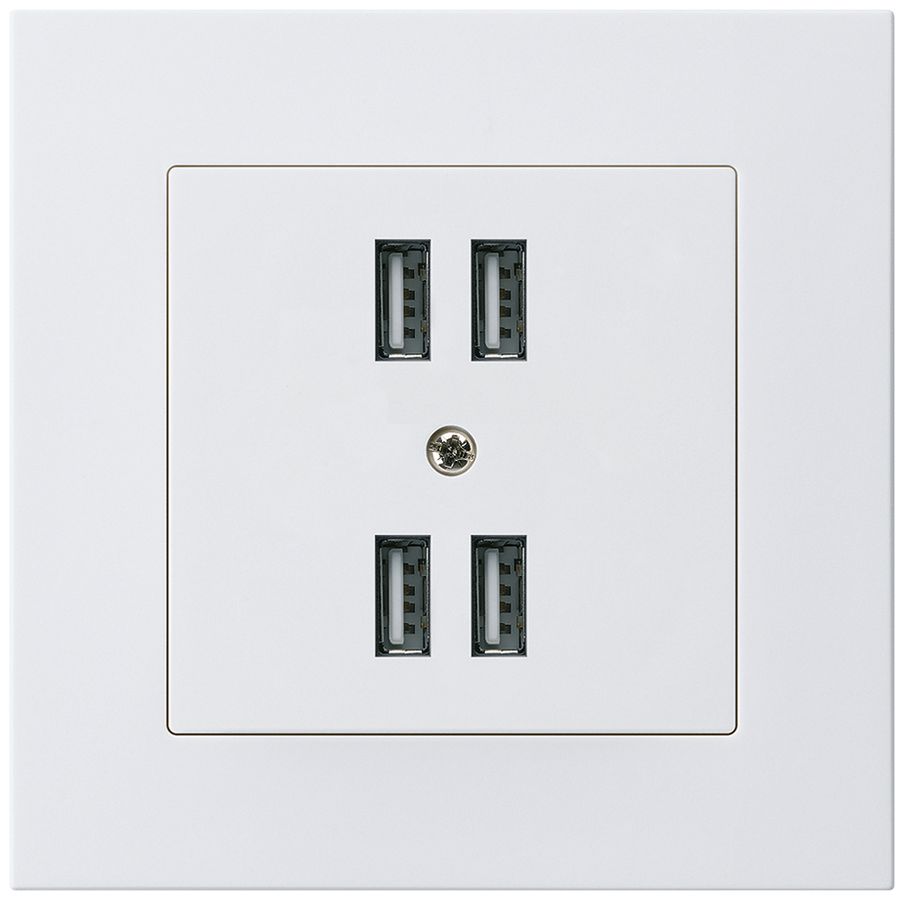 Presa INC 4×USB kallysto.pro 2400mA bianco