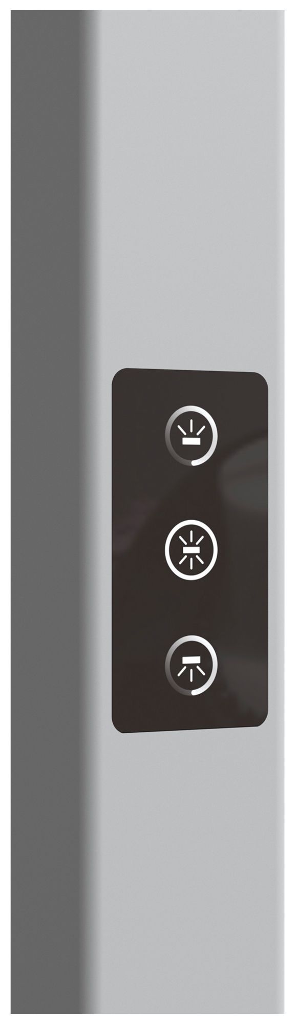 LED-Stehleuchte DOTLUX STUDIObutler 84W 10640lm 4000K PIR 1-10V DIM silber