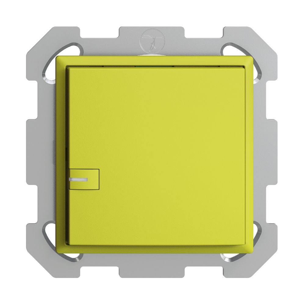 UP-KNX-Taster RGB EDUE, 250mW, m.RGB-LED, 1×Taste, 1×Tastenb., lem
