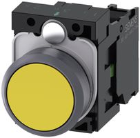 Contatto pulsante Siemens SIRIUS ACT supporto 1Ch giallo anello frontale met.