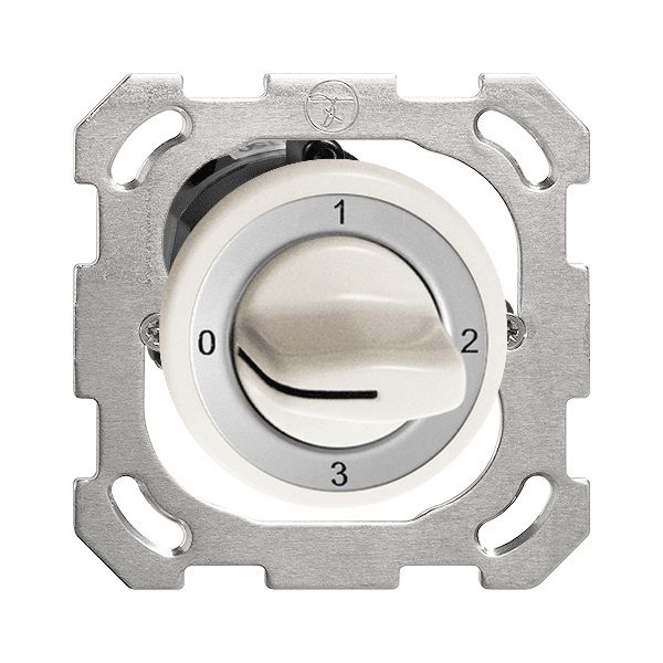 UP-Drehschalter FH 5/1L weiss mit Drehgriff