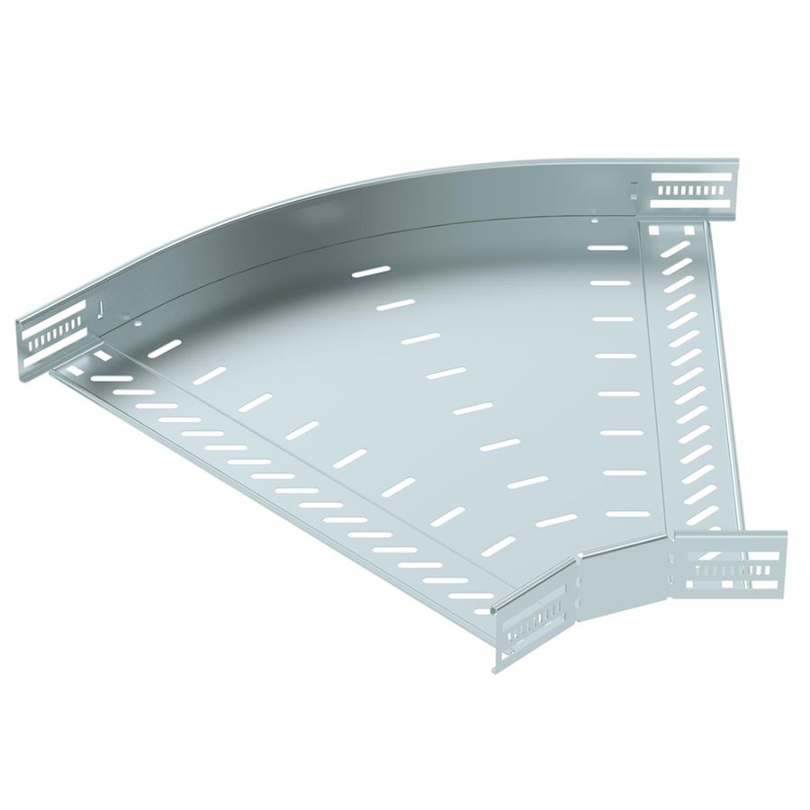 Coude BET RB 45° 60×500mm acier zingué en continu