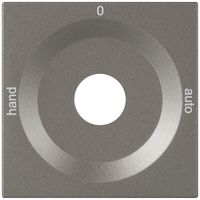 Frontplatte für Drehschalter magnesium HAND-0-AUTO