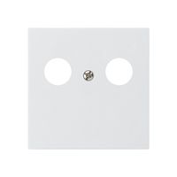 Placca frontale kallysto per R&M HWS bianco 2×coass.