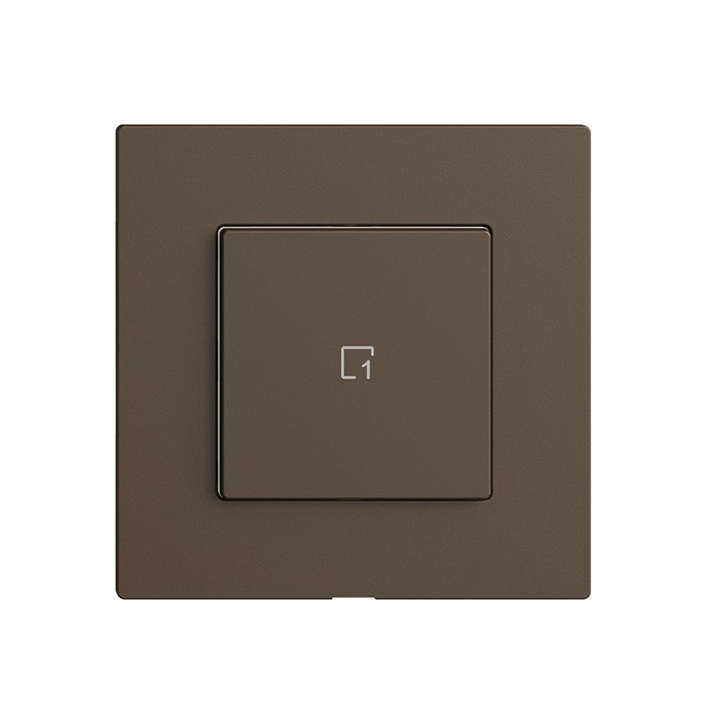 Comando per pulsante scena 1 scena/1T Edue Wiser coffee