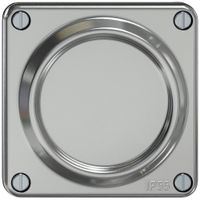 Blindeinsatz ELEMENT SNAPFIX® 1×1 horizontal 87×87×20mm Aluminium