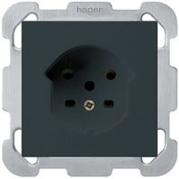 UP-Steckdose kallysto T15 schwarz Schraubklemmen mit Befestigungsplatte