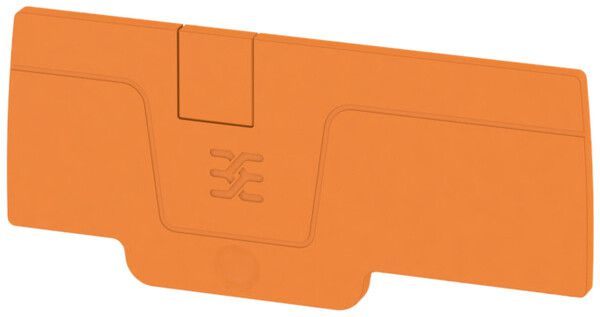 Plaque de fermeture Weidmüller série A AEP 3C 4 71.9×2.1mm, orange