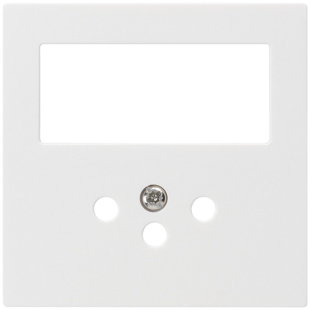 Plaque frontale kallysto 60×60mm blanc pour comb. grd.I interr.+T12