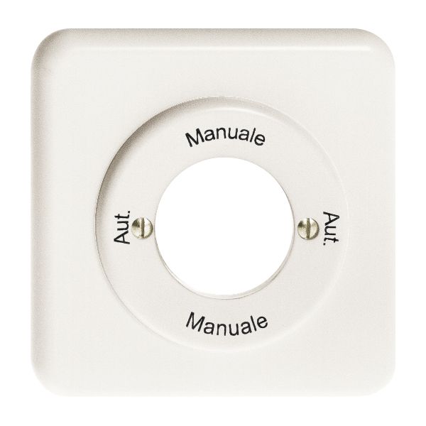 Kit front. Aut.-Manuale-Aut.- Manuale pour interr.rot à clé blanc