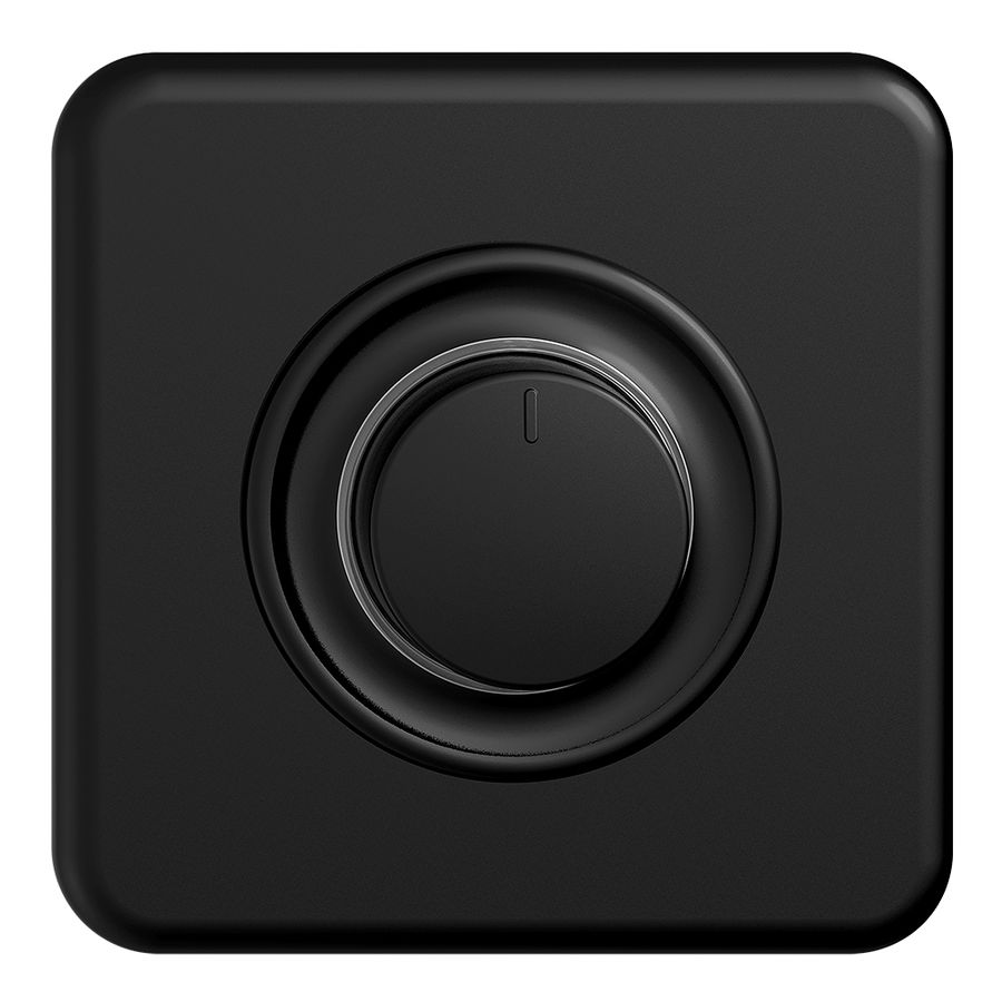 UP-Drehdimmer STANDARDdue 20…600W beleuchtbar Phasenabschnitt schwarz